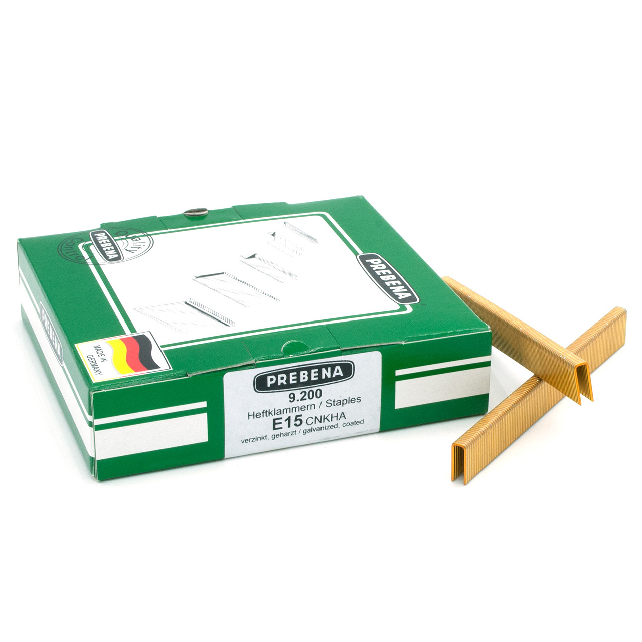 E15CNKHA Heftklammern verzinkt geharzt