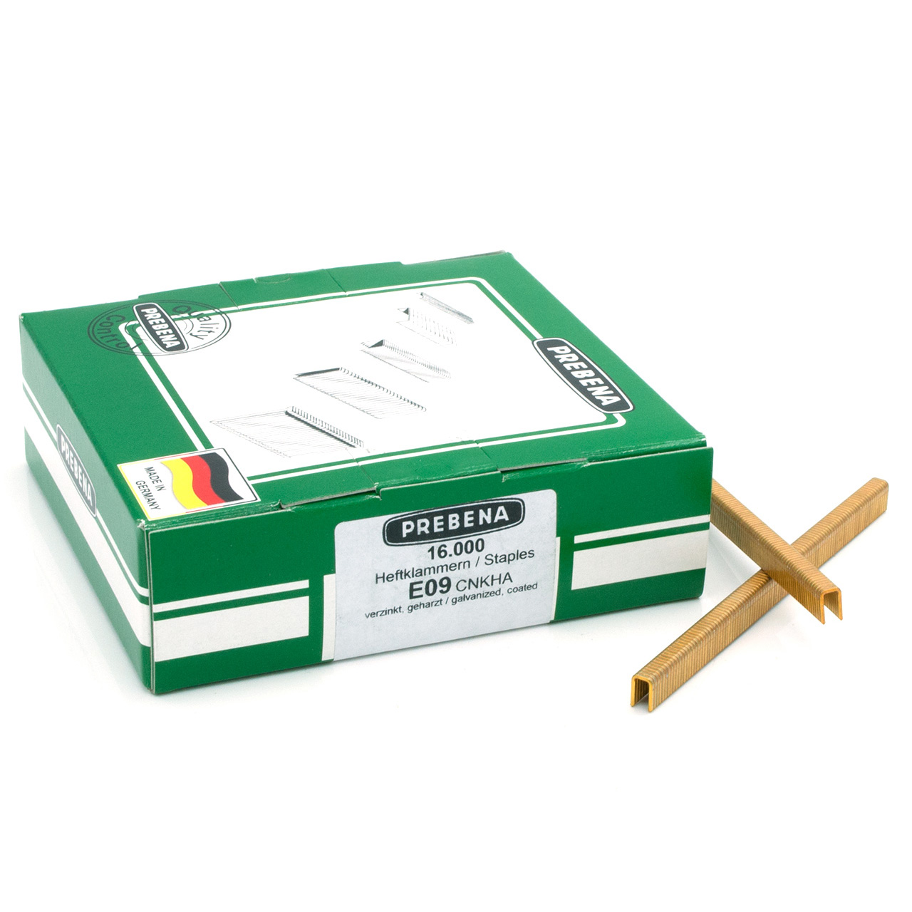 E09CNKHA Heftklammern verzinkt geharzt