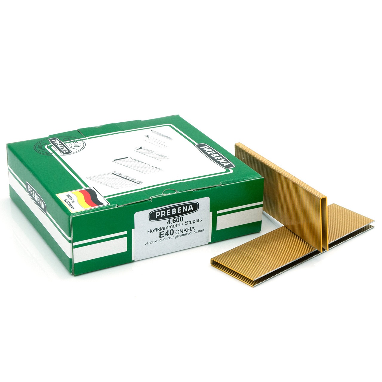 E40CNKHA Heftklammern verzinkt geharzt