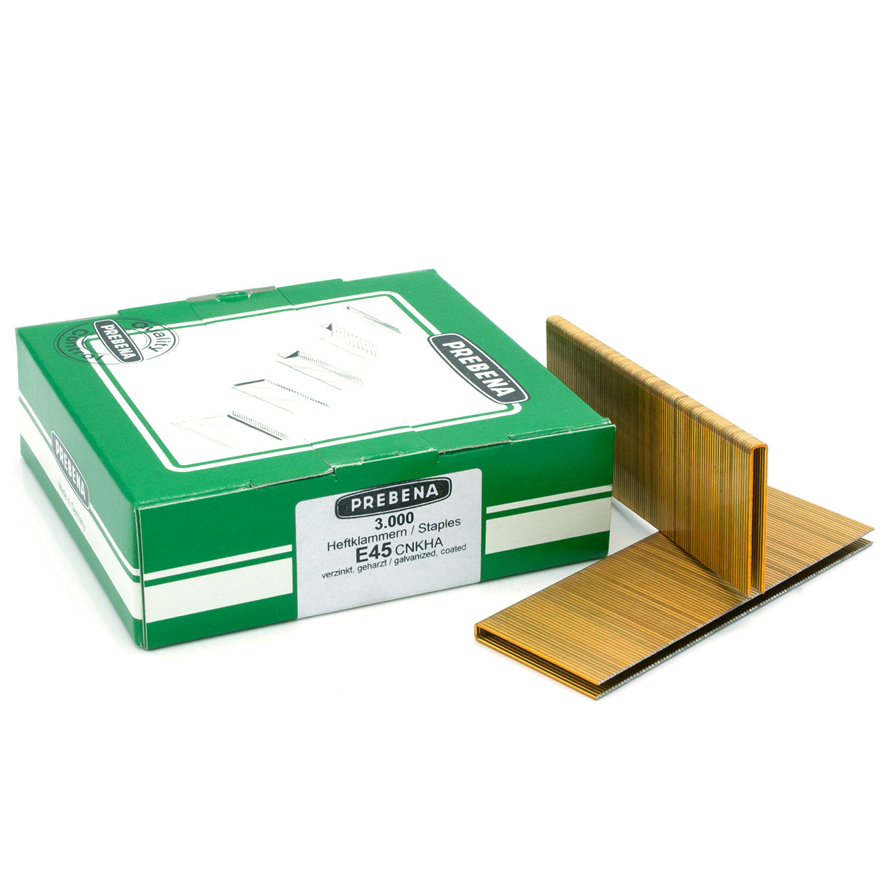 E45CNKHA Heftklammern verzinkt geharzt