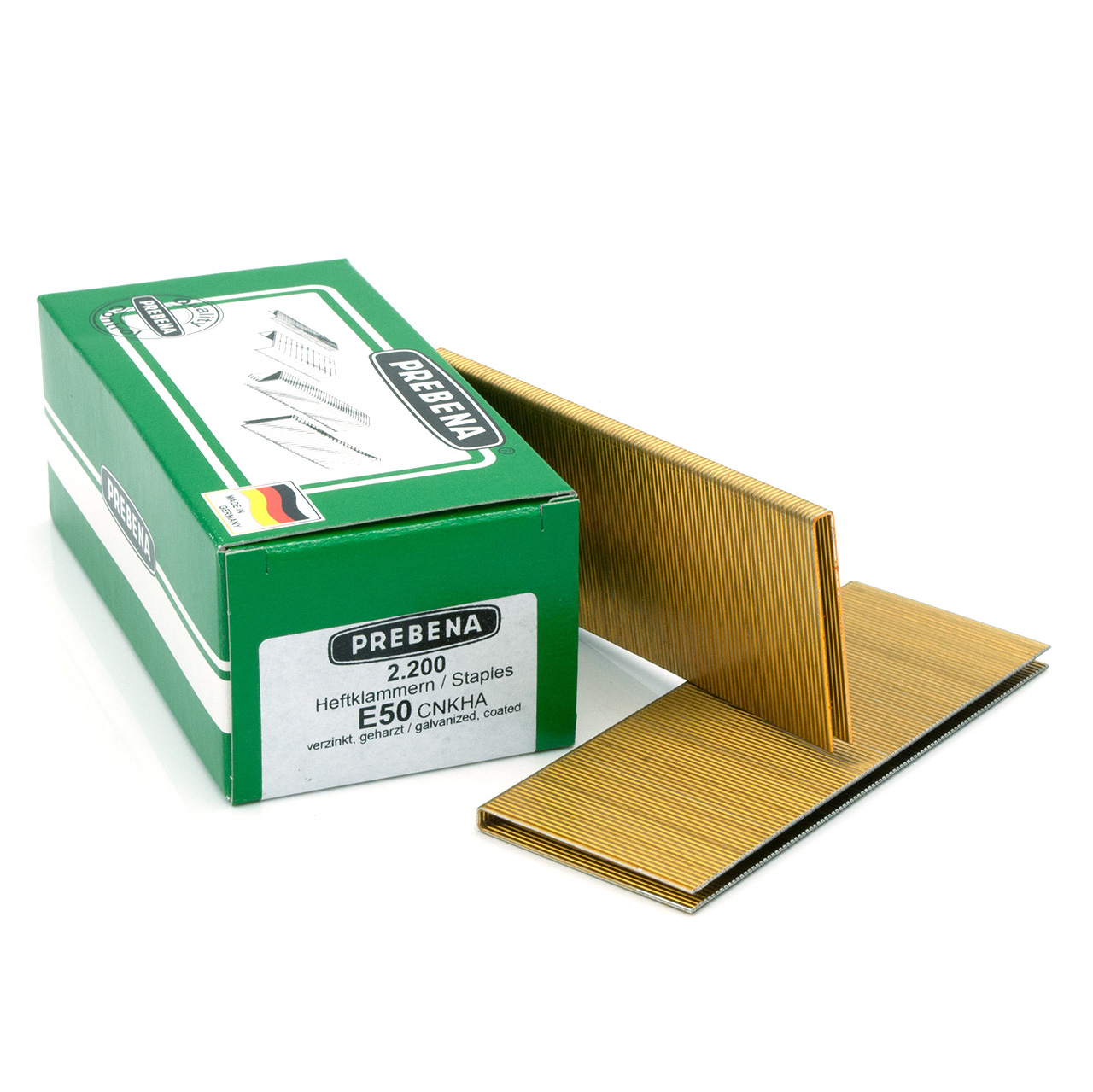 E50CNKHA Heftklammern verzinkt geharzt