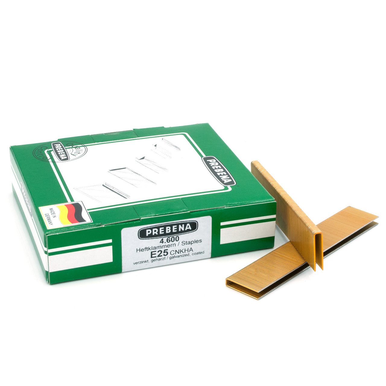 E25CNKHA Heftklammern verzinkt geharzt