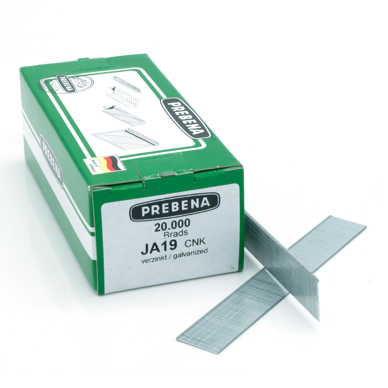 JA19CNK Stauchkopfnägel (Brads) verzinkt