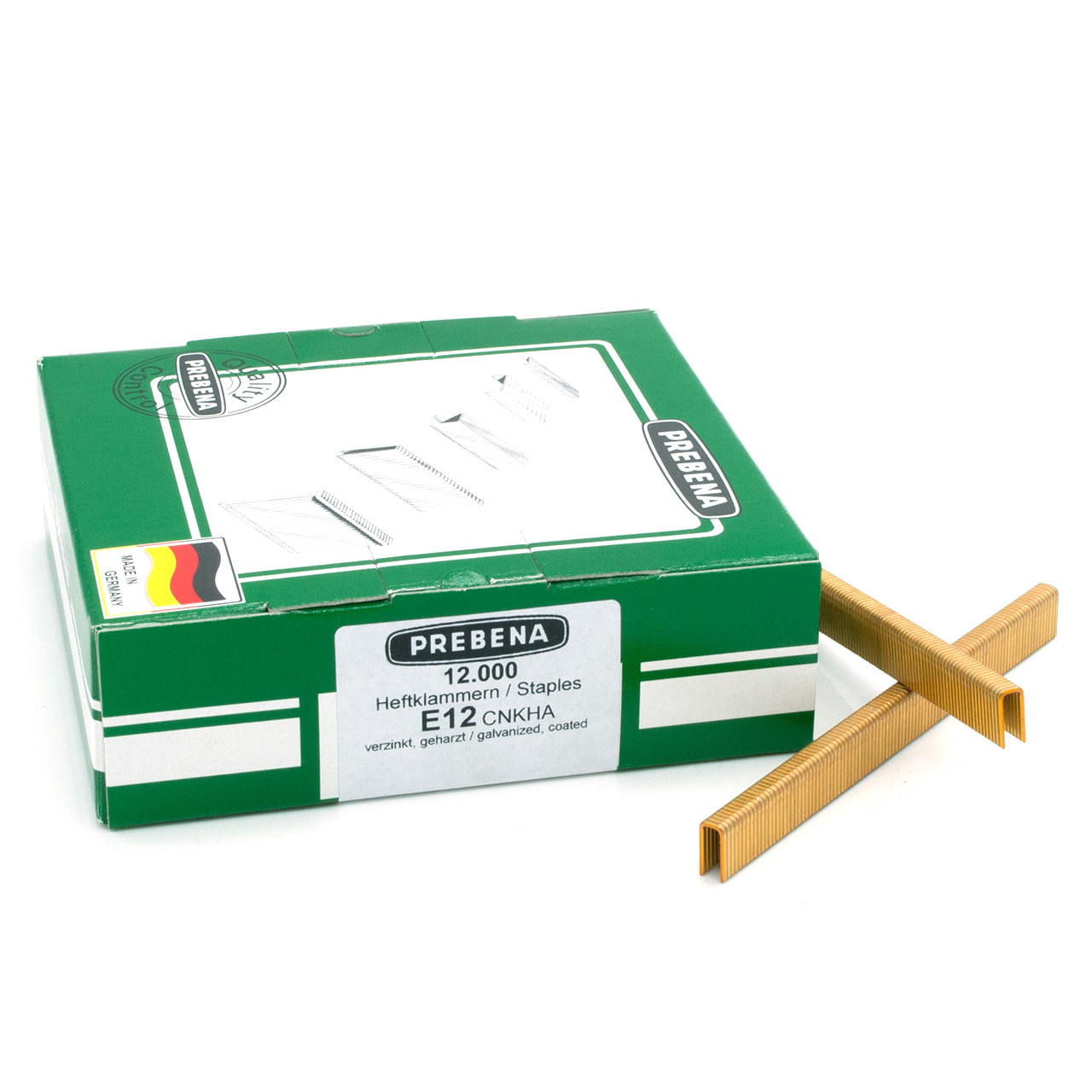 E12CNKHA Heftklammern verzinkt geharzt