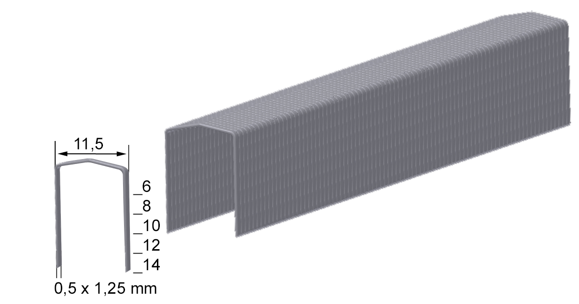 FB10CNK Heftklammern verzinkt