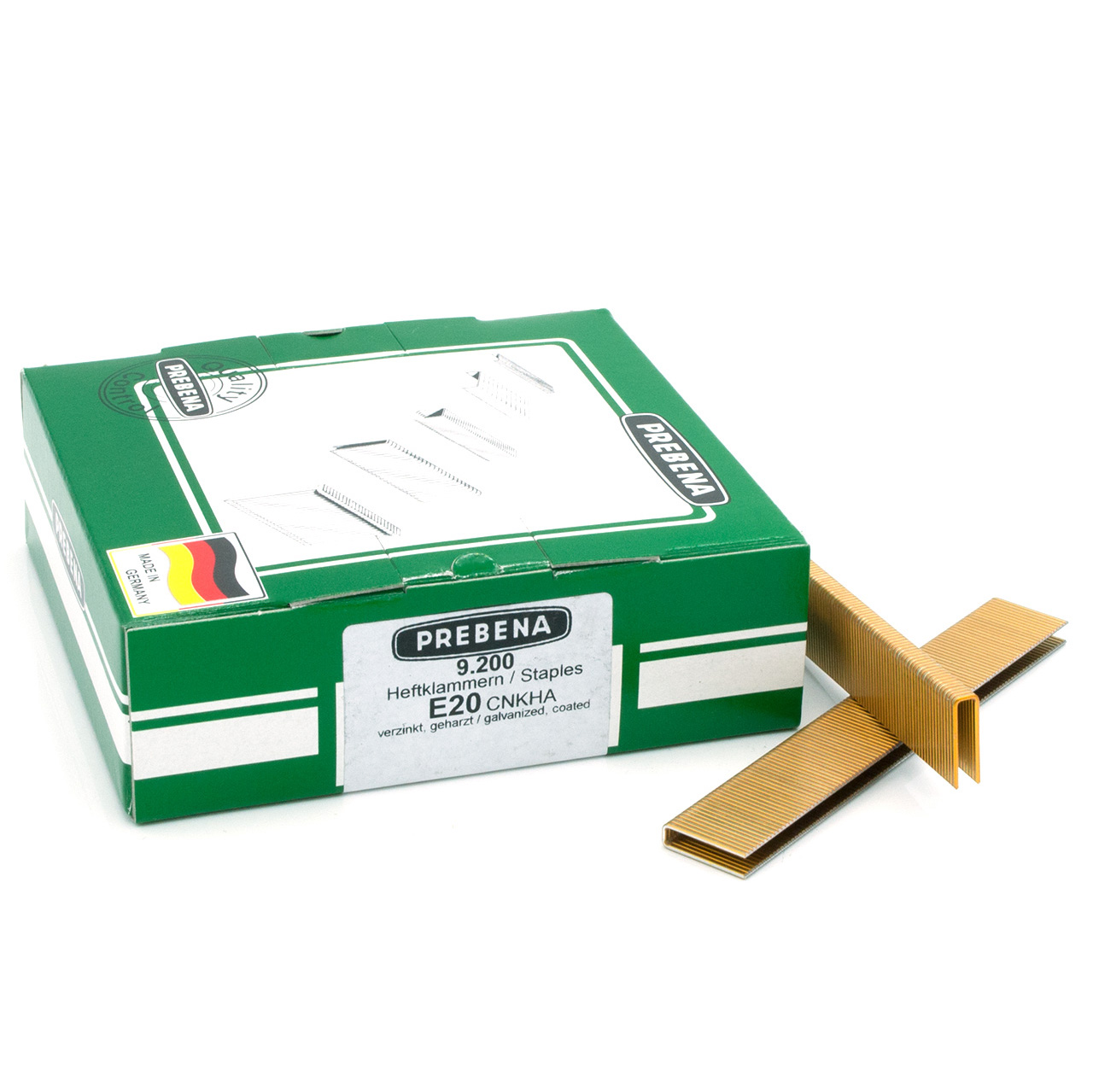 E20CNKHA Heftklammern verzinkt geharzt