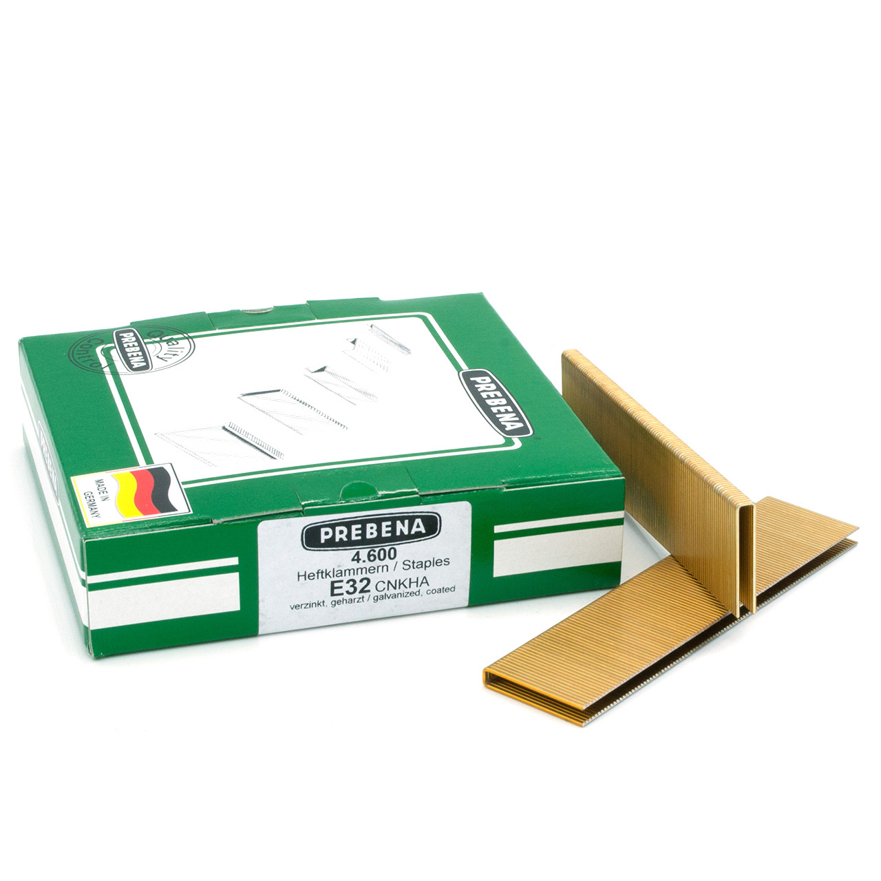 E32CNKHA Heftklammern verzinkt geharzt