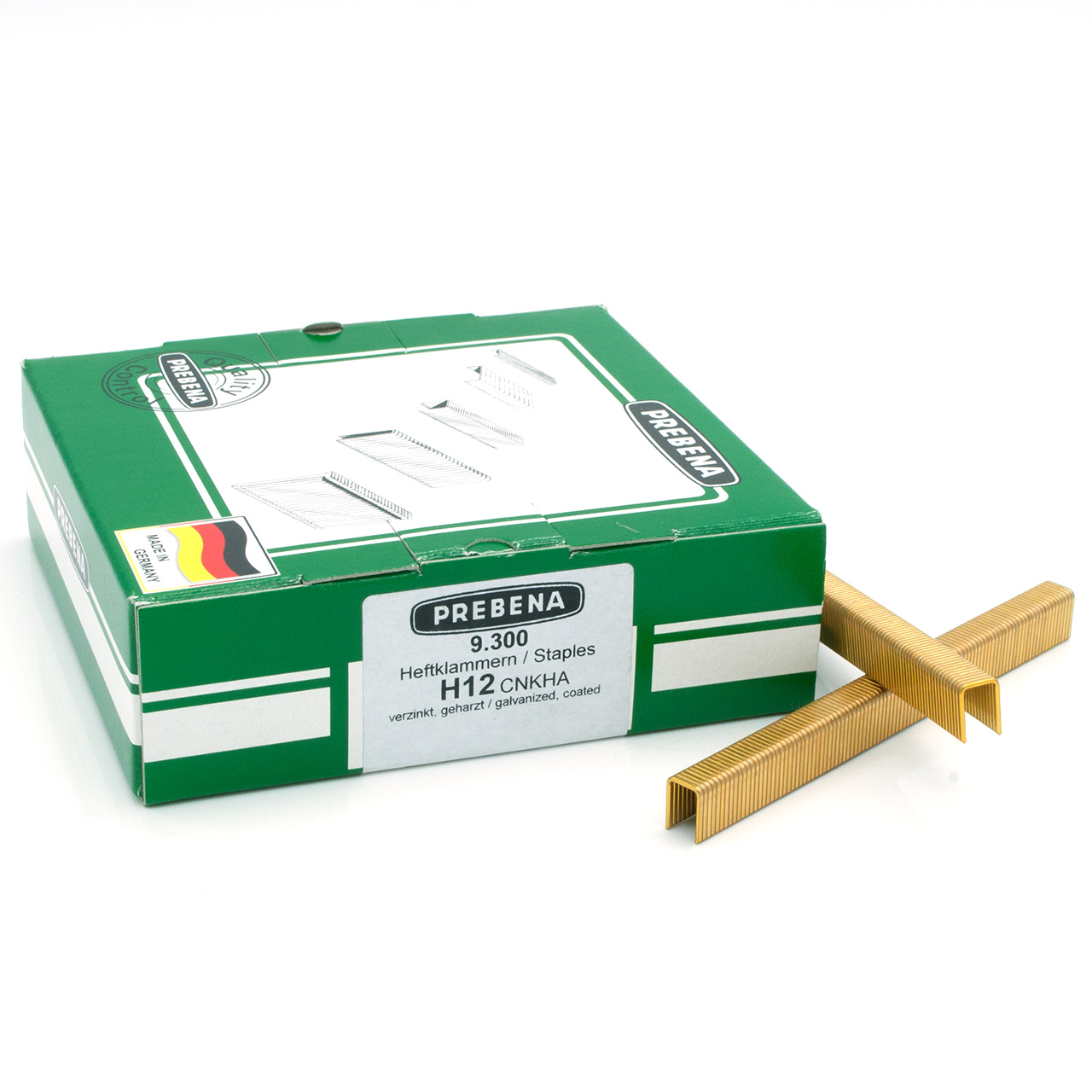H12CNKHA Heftklammern verzinkt geharzt
