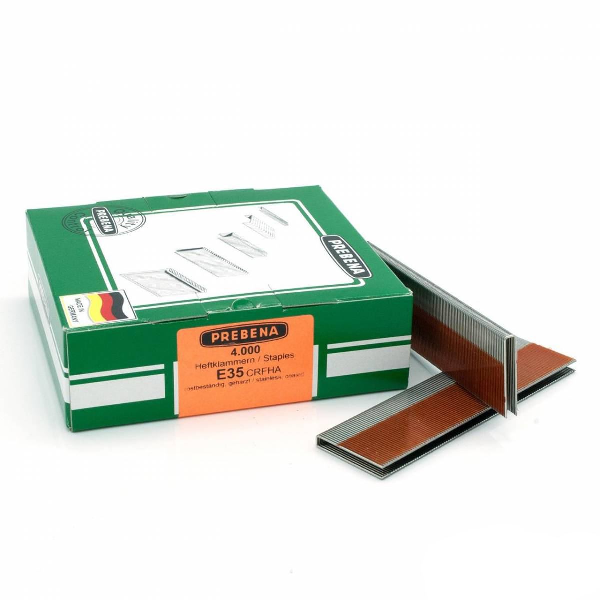 E35CRFHA Heftklammern rost- & säurebeständig geharzt
